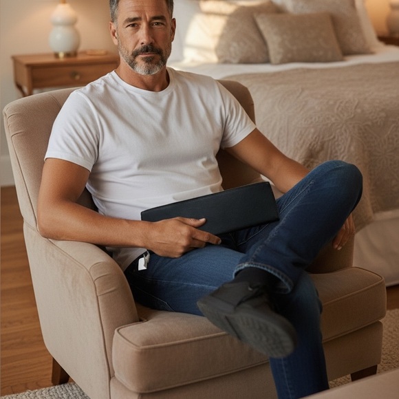 Coach vintage men’s black leather tie case perfect for the dapper dad - Picture 3 of 12